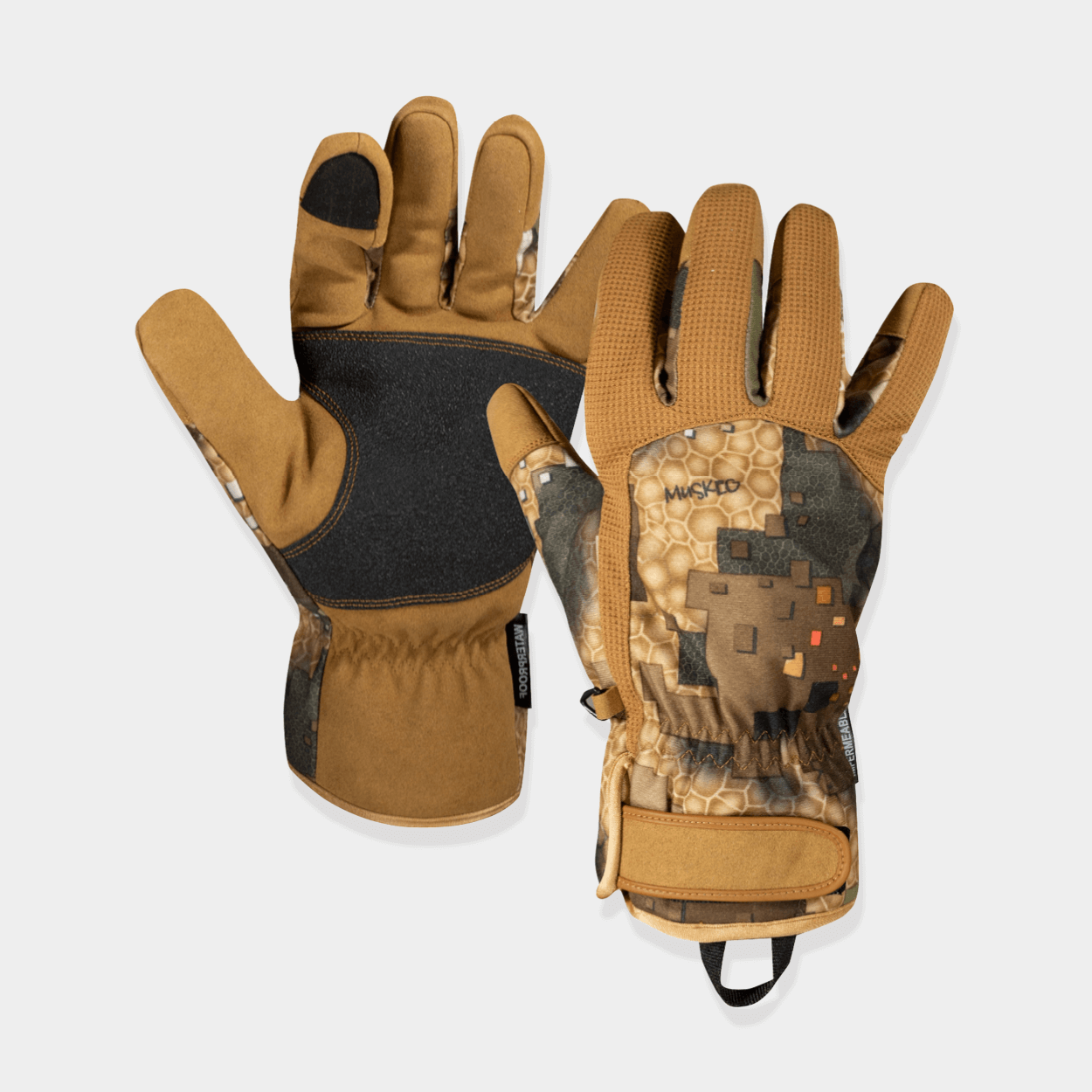 FOYTOKI Gants Chasse Hiver Camouflage Imperméables Doublés Polaire – Antidérapants, Chaleur Extrême, Pour Chasse, Pêche, Ski, Plein Air