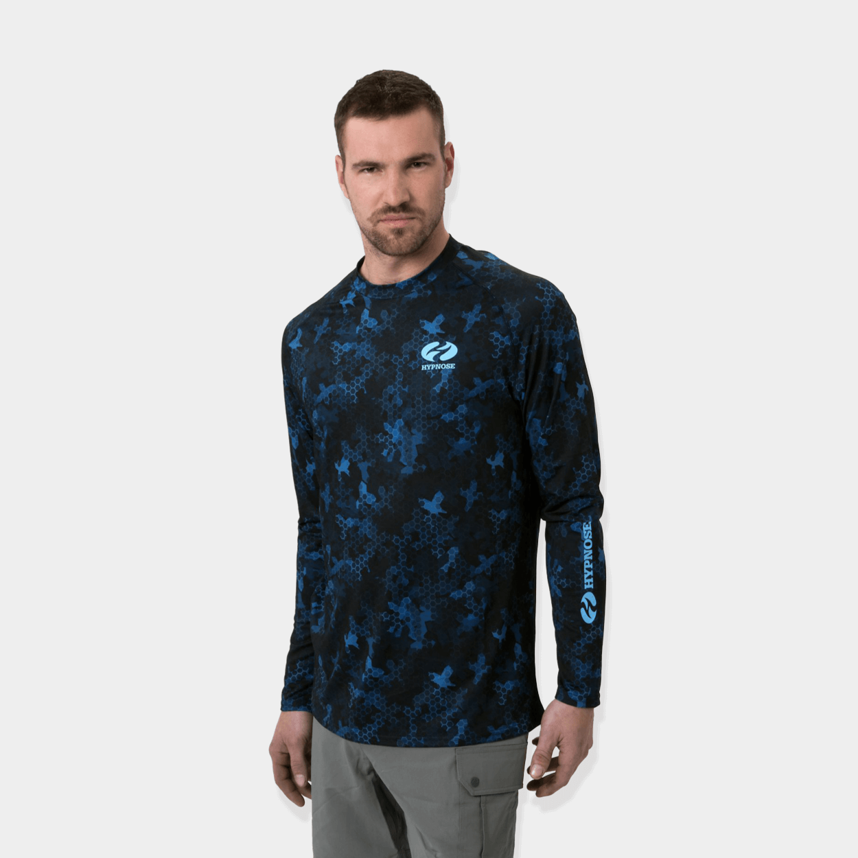 Chemise De Pêche LRD Performance UPF 50 – Homme, 2XL, Bleue, Manches Longues, Protection Solaire